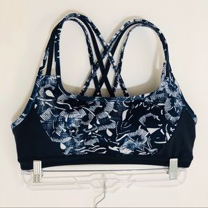 Athleta Fully Focused Floral Print Powervita Bra